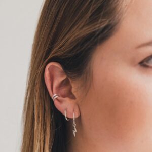 Argolla Rayo 14mm - Argolla Lisa 12mm