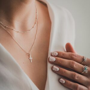 Collar Cruz - Choker Cinta Small