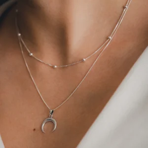 Collar Luna Invertida - Choker Veneciano