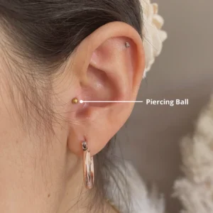 Piercing Labret Ball Titanio Grado Implante