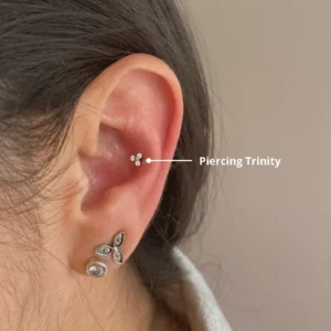 Piercing Labret Trinity Titanio Grado Implante