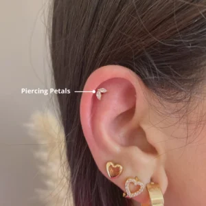 Piercing Labret Petals Titanio Grado Implante