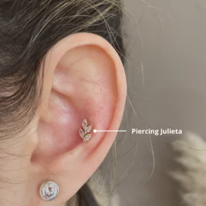 Piercing Labret Julieta Titanio Grado Implante