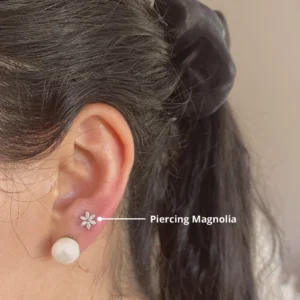 Piercing Labret Magnolia Titanio Grado Implante