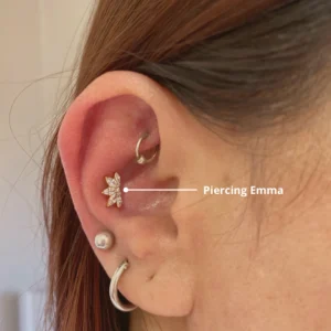 Piercing Labret Emma Titanio Grado Implante