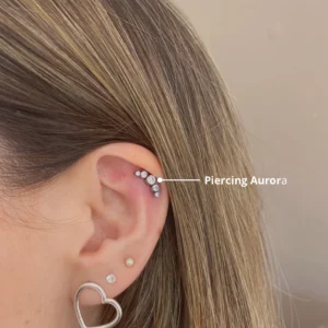 Piercing Labret Aurora Titanio Grado Implante